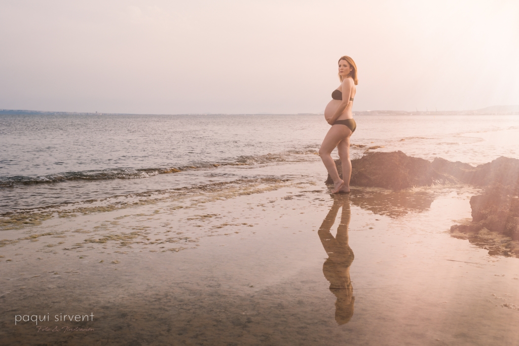Fotos de embarazo en la playa