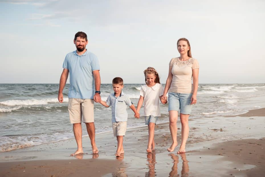 Fotos de familia en la playa