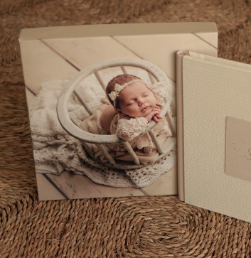 Caja fotoportada bebé